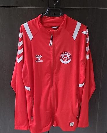 kişi idman geyimləri: Svitşot, Hummel, L, rəng - Qırmızı — 1