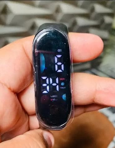 smart glasses: Yeni, Smart qolbaq, Sensor ekran, rəng - Qara — 6