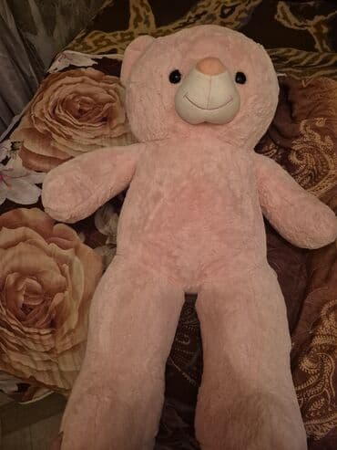 Böyük ölçülü plyuş ayıcığ - Rəng: açıq çəhrayı - Material: yumşaq