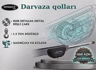Doqqaz Avtomatik qapi qollari Azerbaycandaki her cure agir darvazalara
