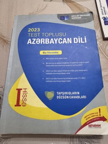 dim informatika pdf 2023: Азербайджанский язык Тесты 11 класс, ГЭЦ, 1 часть, 2023 год — 1