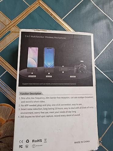1 cent nece manatdir: SX31 3-in-1 Multi‑function Wireless Microphone Məhsul təsviri: - — 4