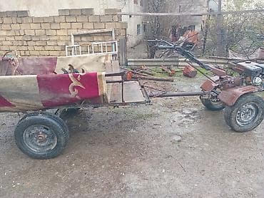 maşın ucun ortuk: Motoblok qoşqulu minitraktor - Güclü benzin mühərriki ilə motoblok — 1