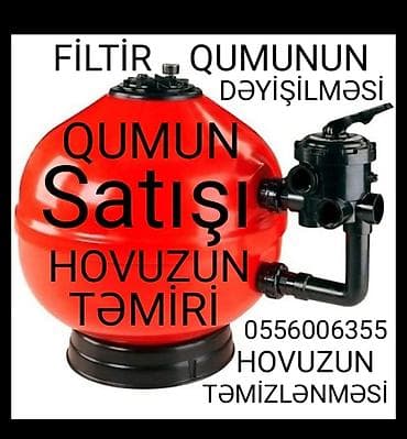 karkasli hovuzlar: Hovuza Ayid Bütün işlərin Görülməsi Xarab matorların düzəlməsi Filtir — 1