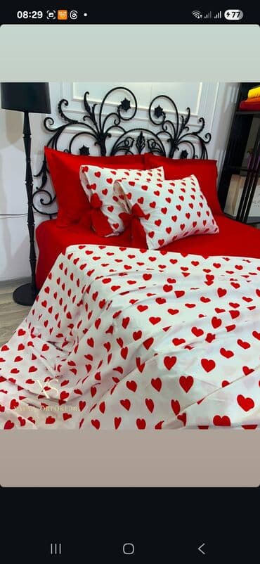 qara ürək şəkilləri: Məhsul: Yataq dəsti Təsvir: - Dəst müxtəlif dizaynlarda təqdim — 14