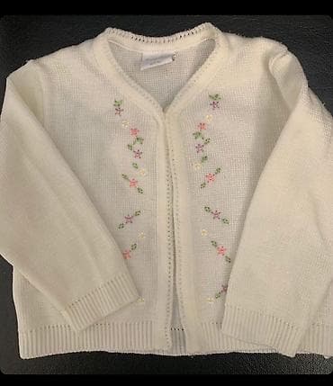 Uşaqlar üçün digər geyimlər: Uşaq hırkası – krem/ivory rəng - Material: yumşaq trikotaj — 1