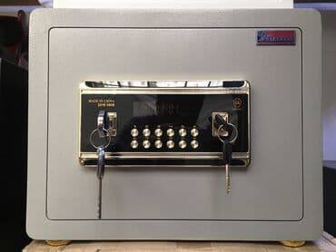 pul yığmaq üçün qab: ⚡️eni 38 ⚡️derinlik 30 ⚡️hündürlük 30 ⚡️seyf iki açar və bir açar — 1