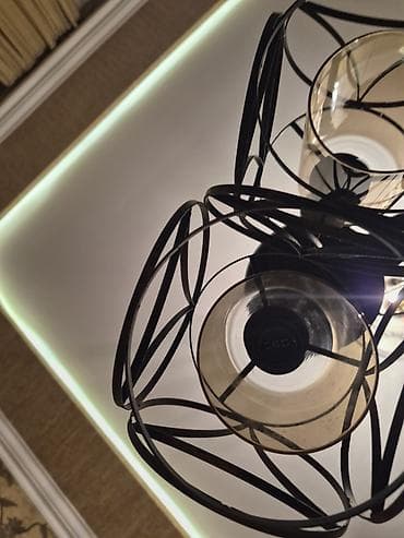 qelib satisi: Çılçıraq, 3 lampa, Metal — 4