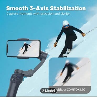 стедикам для телефона: Smartfonlar üçün nəzərdə tutulmuş bu stabilizator, AI üz izləmə və 3 — 6