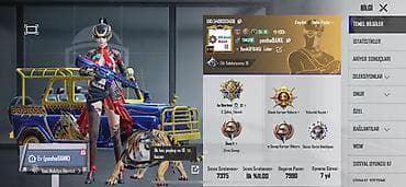 PUBG Mobile hesabı – laboratoriya səviyyəli skinlər və nadir