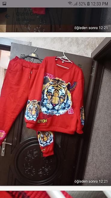 İdman dəsti, 9Fashion Woman, 2XL, rəng - Qırmızı