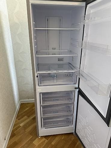 korpuslar: İşlənmiş 2 qapılı Biryusa Soyuducu Satılır, rəng - Gümüşü, Təkərli — 3