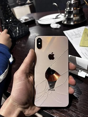 iphona: IPhone X, 64 GB, Gümüşü, Qırıq — 4