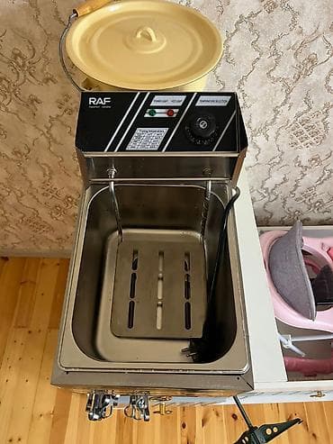 panasonic mikrodalgali soba: RAF elektrik fritozu – paslanmayan poladdan tək bölməli model — 1