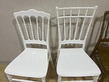 oturacaglar: Qonaq otağı üçün, Qatlanmayan, rəng - Ağ Stul — 4