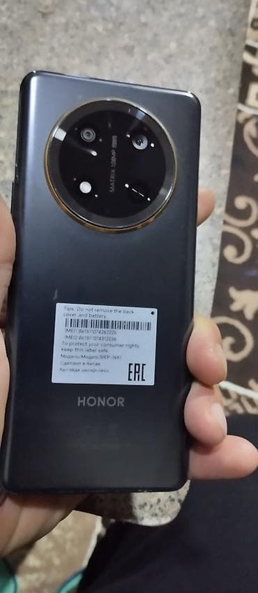 mp 3mp4: Honor X9c, 256 GB, rəng - Boz, Barmaq izi — 2