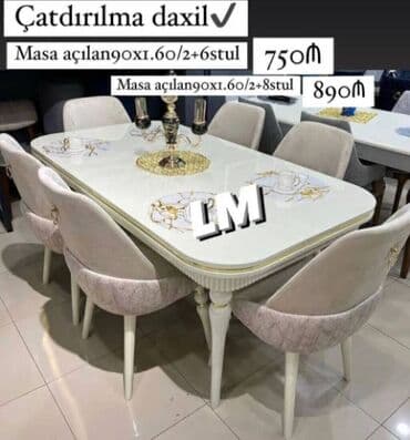 qonag desti: Möhtəşəm masa dəsti👑 Yüksək keyfiyyətlə Qiymət : Masa — 1