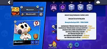 şəkli: Brawl Stars oyunu üçün oyun hesabı - Yaradılma ili: 2019 - Kupa: 31 — 3