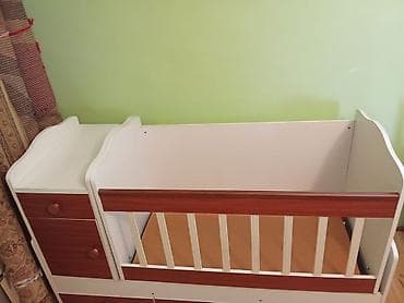 lay lay matras: Uşaq beşiyi – şkaflı və alt çekmecəli kombinə model - Material — 1