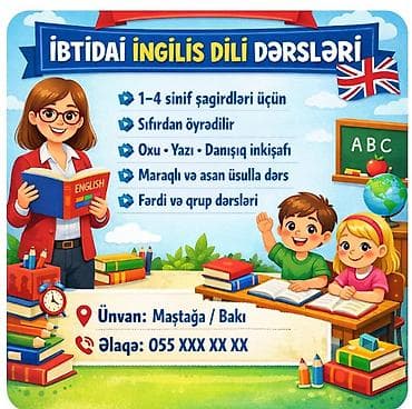 inlis dilini oyrenmek: Xarici dil kursu, İngilis dili, Uşaqlar üçün — 1