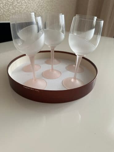 qab dəstləri: Qədəhlər, Şüşə, 18 ədədli dəst, Çexiya — 3