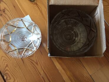 büllür: Xrustal (büllur) qəndqabı - 2 ədəd. Tək qiyməti 30 AZN, birlikdə 50 — 1