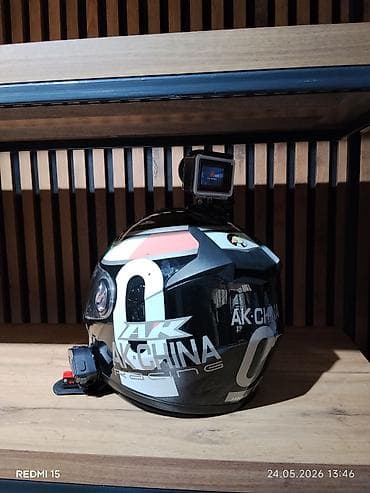 10 line lato: AK-CHINA Racing dizaynlı tamüzlü motosiklet dəbilqəsi + aksesuarlar — 1
