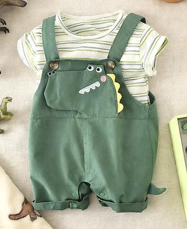 herbi usaq geyimleri: Uşaq dəsti, Oğlan üçün, 6 - 9 ay — 2