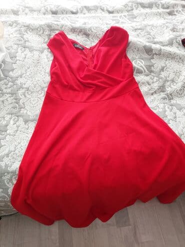 hamilələr üçün: Qadın geyimləri – 4 ədəd zərif ziyafət/libas dəsti 1) Qırmızı don - — 1