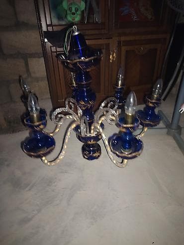Другой декор и предметы интерьера: Люстра, 6 ламп, Стекло — 2