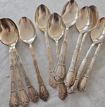 hamam akses: Melxior tort/pirojna spatulası melxior xörək qaşıqları (24 ədəd — 2