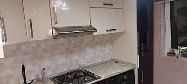 mebel stol stullar: Mətbəx mebeli dəsti - Aşağı modul: bənövşəyi parlaq fasadlar, 3 geniş — 4