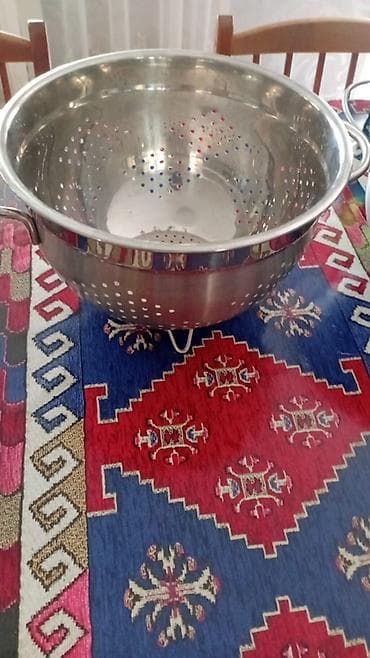 Məhsul: Paslanmayan poladdan süzgəc (kolander) - Material: Yüksək