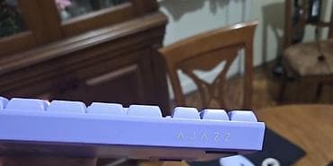 iphone 15 pro max qiyməti: AJAZZ mexaniki klaviatura Red switch - Rəng: bənövşəyi-ağ, oyun temalı — 4