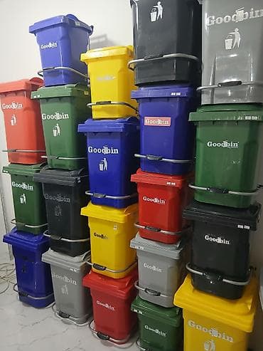 Plastik “Goodbin” tullantı qutuları - Təyinat: məişət, ofis, obyekt — 1
