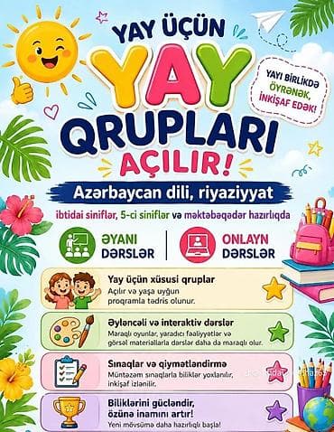 3 birinde printer: Məktəbəqədər və ibtidai sinif hazırlığı, Azərbaycan dili — 3