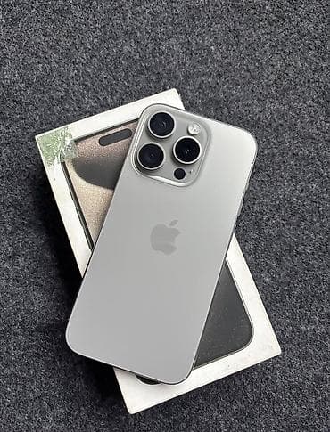 IPhone 15 Pro, 256 GB, Natural Titanium, Zəmanət, Kredit, Simsiz şarj