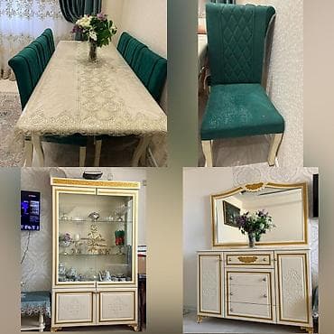 ak mebel: 600 azn Qonaq dest-i satilir Masa acilir 6 eded stulu var Yaxsi — 1