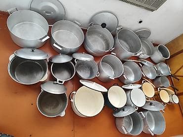 Посуда для готовки: Кастрюля, цвет - Белый, Алюминий — 3