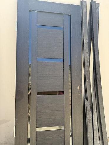 plasiq qapi: Müasir dizaynlı daxili qapılar - Material: ağac əsaslı (MDF tipli) — 3