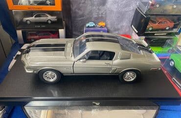 metbex tavan modelleri: Коллекционная модель SHELBY MUSTANG GT500KR silver 1968 Road — 16