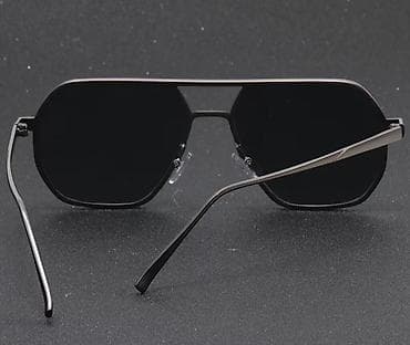 Metall çərçivəli kişi gün eynəyi - Forma: çoxbucaqlı (aviator