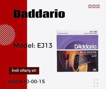 gitara cantası: Daddario akustik gitara simi

Model: EJ13 — 1