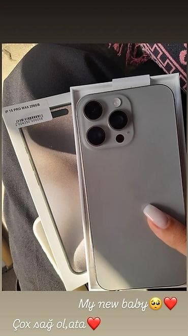 i̇phone 8 barter: IPhone 15 Pro Max, 256 GB, Gümüşü — 1
