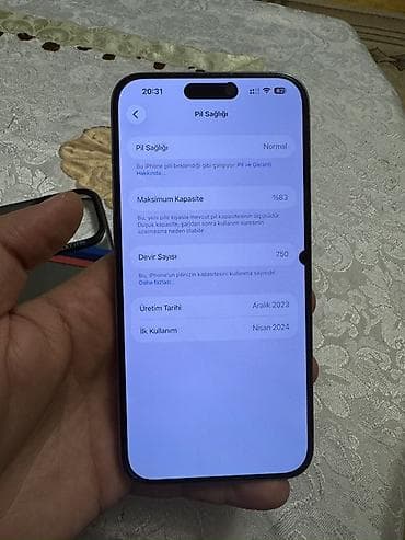 iphine 6s: IPhone 15 Pro Max, 256 GB, Desert Titanium, Simsiz şarj, Face ID — 7