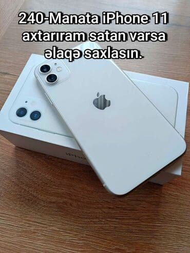 IPhone 11, 128 GB, Ağ, Face ID