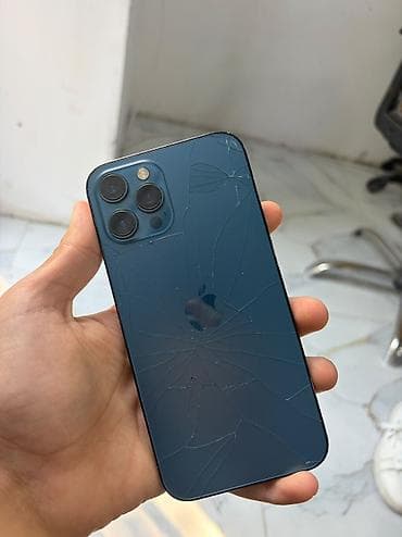 ucuz məişət texnikası: IPhone 12 Pro Max, 128 GB, Göy — 2