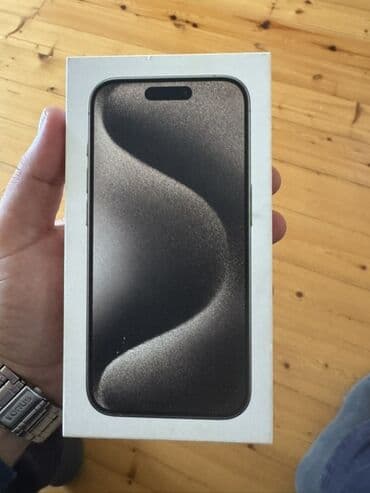 elit optimal telefonlar: IPhone 15 Pro, Black Titanium — 1