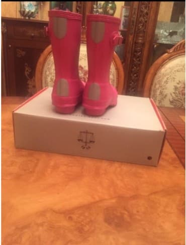 детская обувь сапожки: Teze 3-4 yawa hec istifade olunmuyub oz karopkasidi Hanter firmasin — 3