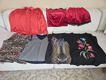 Qadın geyimləri dəsti.hamisi bir yerde 10 m. bir iki defe geyinilib